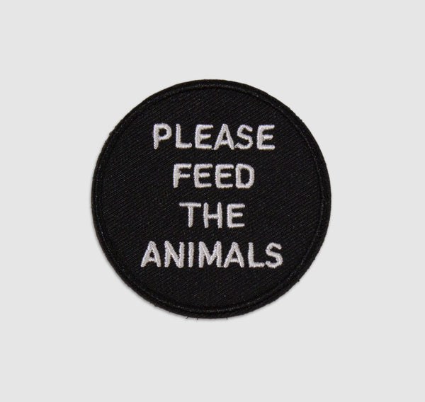 -Please Feed The Animals Velcro Hat Patch-